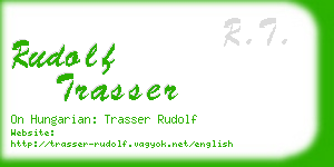 rudolf trasser business card